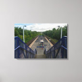 Burnley Rose Grove Spoorwegstation Canvas Afdruk (Voorkant)