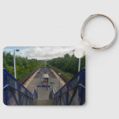 Burnley Rose Grove Spoorwegstation Sleutelhanger (Voorkant)