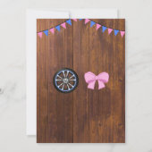 Burnoues of bows gender onthullen uitnodiging (Achterkant)