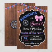 Burnoues of bows gender onthullen uitnodiging (Voorkant / Achterkant)