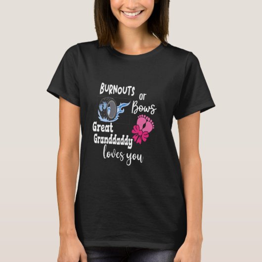 Burnouts of bogen Grote opa houdt van je geweldig T-shirt (Voorkant)