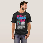 Burnouts of bogen Oma Gender Reveal Party Annou T-shirt (Voorkant volledig)