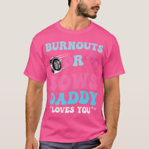 Burnouts of Bows Gender Baby Reveal Party aangekon T-shirt