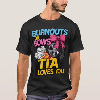 Burnouts of Bows Gender Reveal Party TIA aangekond T-shirt