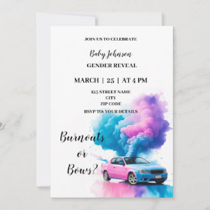 Burnouts of strikken thema geslacht onthullen kaart