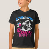 Burnouts or Bows Gender Reopenbaart Baby Announce T-shirt (Voorkant)