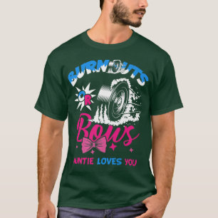 Burnouts or Bows Gender Reopenbaart Baby Announce T-shirt
