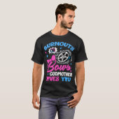 Burnouts or Bows Godmoeder houdt van je sekse T-shirt (Voorkant volledig)