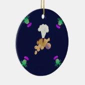 Burns avondmaal keramisch ornament (Rechts)
