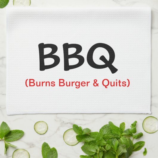 Burns Burger & Quits BBQ Kitchen Towel Theedoek (Gevouwen)
