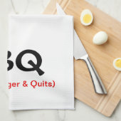 Burns Burger & Quits BBQ Kitchen Towel Theedoek (Quarter Fold)