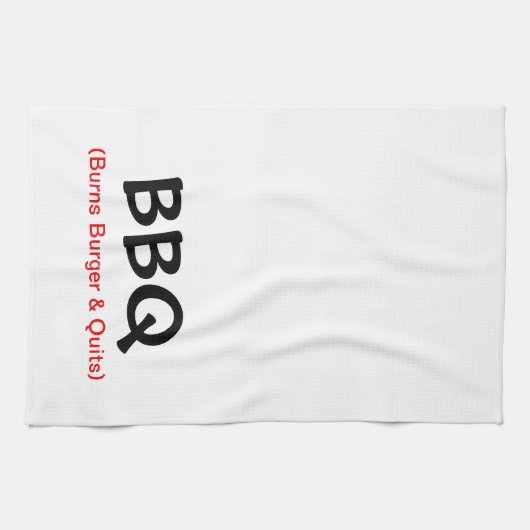 Burns Burger & Quits BBQ Kitchen Towel Theedoek (Horizontaal)