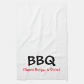 Burns Burger & Quits BBQ Kitchen Towel Theedoek (Verticaal)