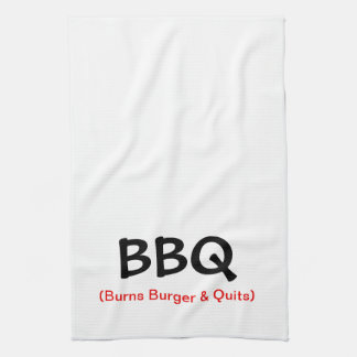 Burns Burger & Quits BBQ Kitchen Towel Theedoek
