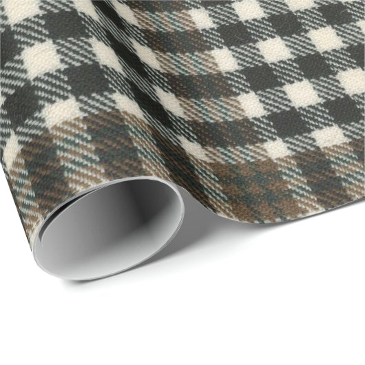 Burns Check Modern Scottish Tartan Cadeaupapier (Rol Hoek)