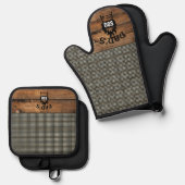 Burns Check Original Schotse Tartan Ovenwant & Pannenlap Set (Voorkant / Achterkant)