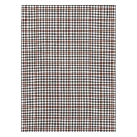 Burns Check Scottish Brown Black Pset Pattern Tafelkleed (Voorkant)