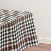 Burns Check Scottish Brown Black Pset Pattern Tafelkleed (Voorbeeld)