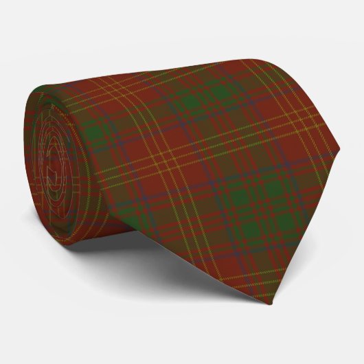 Burns Clan Tartan Stropdas (Opgerold)