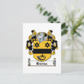 Burns Family Crest Briefkaart (Staand voorkant)