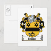 Burns Family Crest Briefkaart (Voorkant / Achterkant)