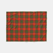 Burns Family Tartan Patroon Fleece Deken (Voorkant (Horizontaal))