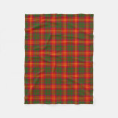 Burns Family Tartan Patroon Fleece Deken (Voorkant)