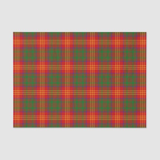 Burns Family Tartan Patroon Tissuepapier (Voorkant)