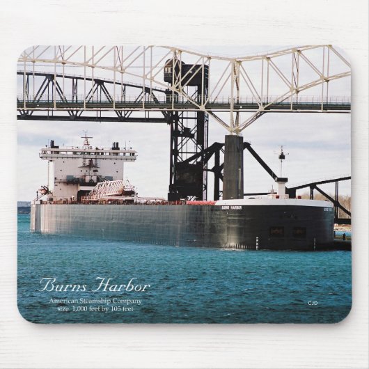 Burns Harbour mousepad Muismat (Voorkant)