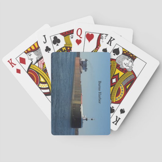 Burns Harbour-speelkaarten Speelkaarten (Achterkant)