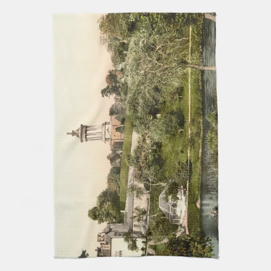 Burn's Monument, Ayr, Schotland Theedoek (Verticaal)