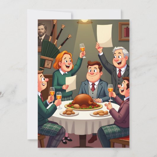 Burns Night Blank Card Feestdagenkaart (Voorkant)