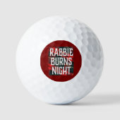 Burns Night Celebration Flyer op veelkleurig Golfballen (Voorkant)