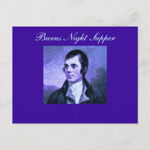 Burns Night Invitation - De Selkirk Grace Kaart