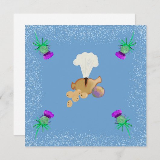 Burns Night sky edit Kaart (Voorkant / Achterkant)