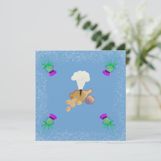 Burns Night sky edit Kaart (Staand voorkant)