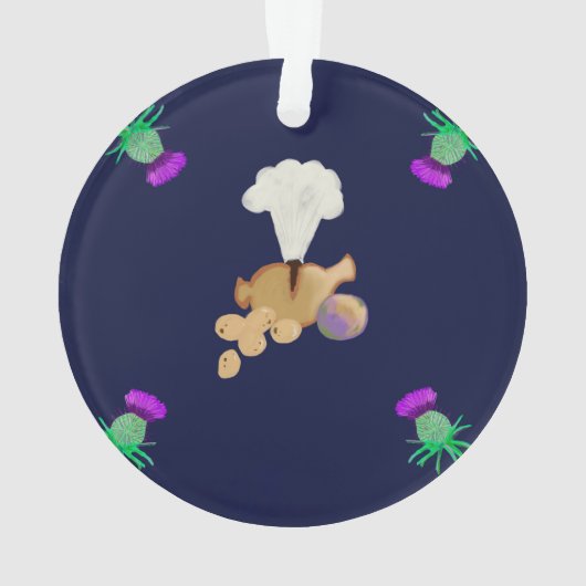 Burns Night sky edit Ornament (achterkant)