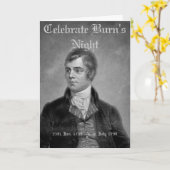BURN'S NIGHT WENSKAART KAART (Gele Bloem)