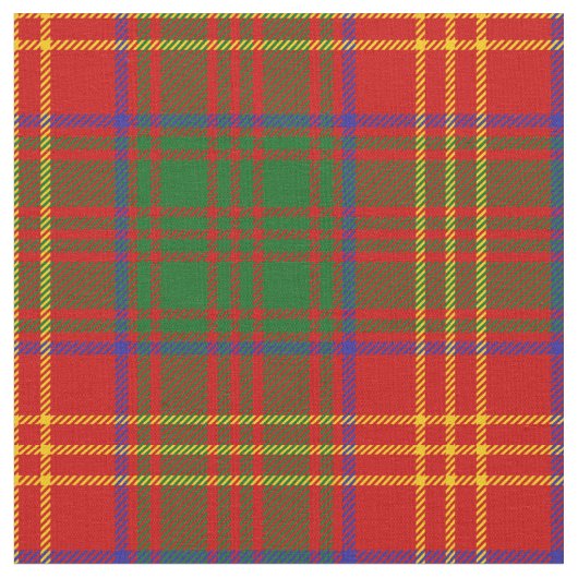Burns Scottish Clan Tartan Stof (Close Up)
