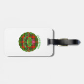Burns Scottish Tartan Celtic Thistle Bagagelabel (Achterkant horizontaal)