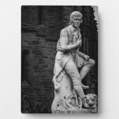 Burns Statue plaque Fotoplaat (voorkant)
