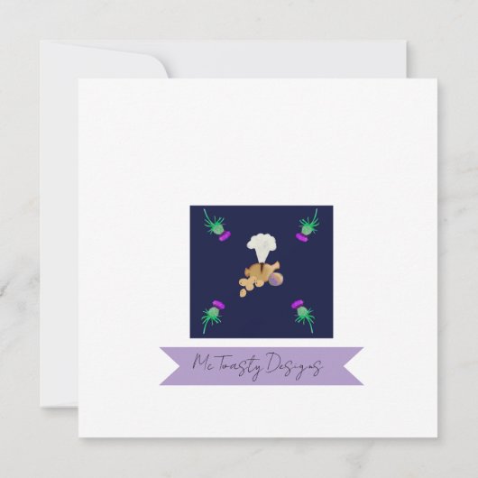 Burns supper kaart (Achterkant)