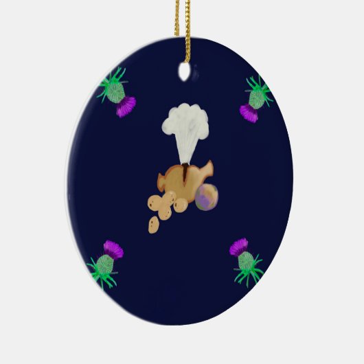 Burns supper keramisch ornament (Rechts)