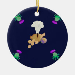 Burns supper keramisch ornament