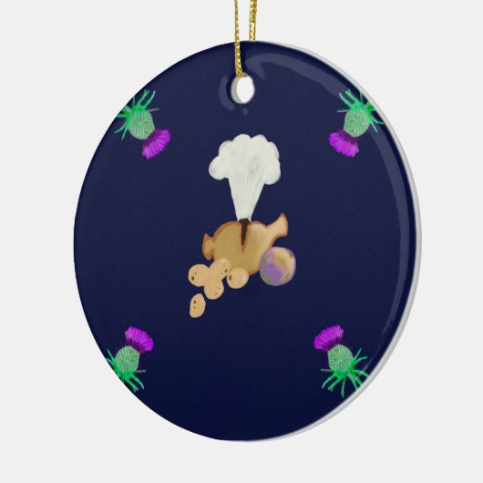 Burns supper keramisch ornament (Links)