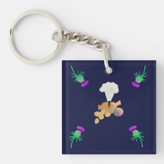 Burns supper sleutelhanger (voorkant)