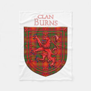Burns Tartan Schotse Plaid Leeuw Rampant Fleece Deken