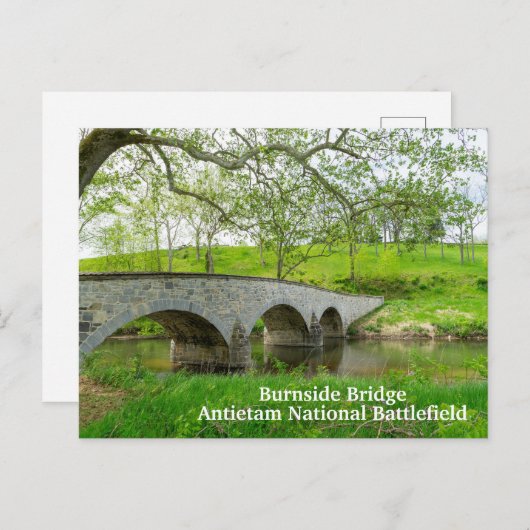 Burnside Bridge in Antietam Briefkaart (Voorkant / Achterkant)