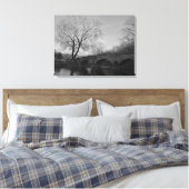 Burnside Bridge op het nationale slagveld van Anti Canvas Afdruk (Insitu (Slaapkamer))