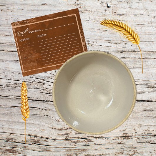 Burnt Caramel Recipcard